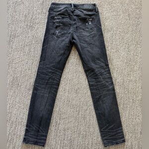 America. Eagle Airflex Black Distressed Jeans
